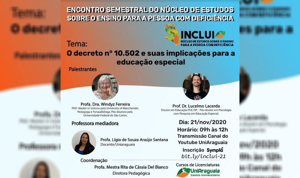 INCLUI debate a nova política nacional de educação especial