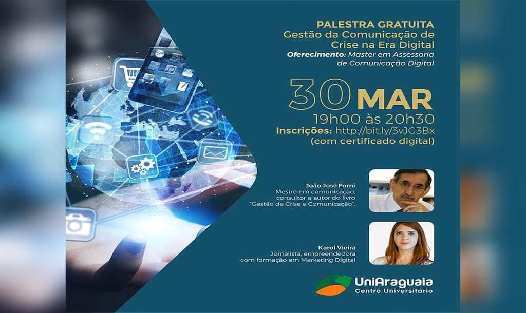 Master em Assessoria oferta palestra gratuita online voltada à Gestão da comunicação digital