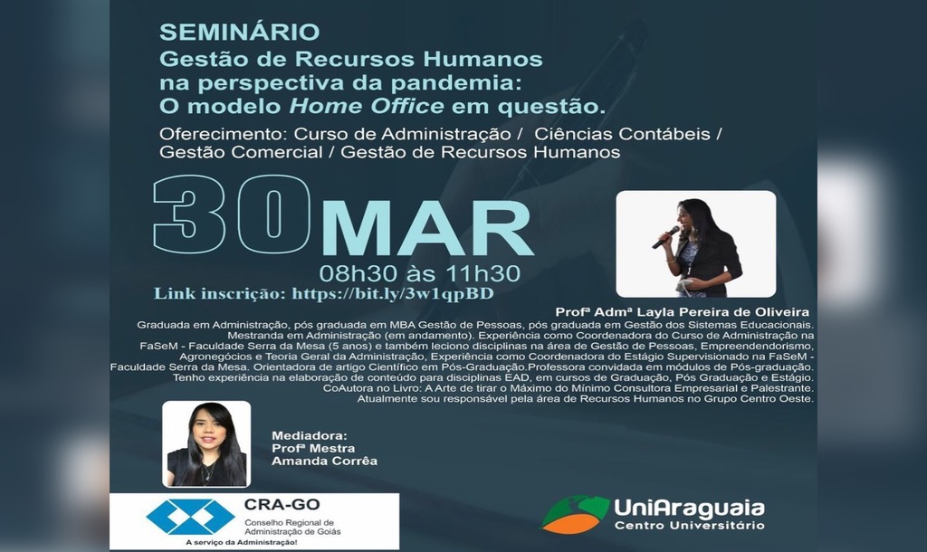 Seminário:  a gestão de RH frente ao home office