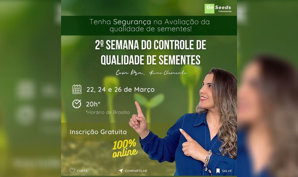 Engenharia Agronômica promove evento sobre qualidade de sementes