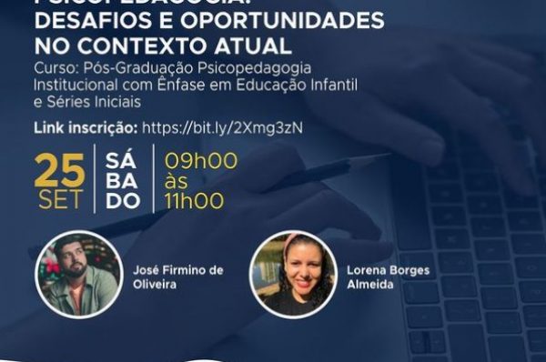 UniAraguaia realizará aula gratuita da pós-graduação de Psicopedagogia