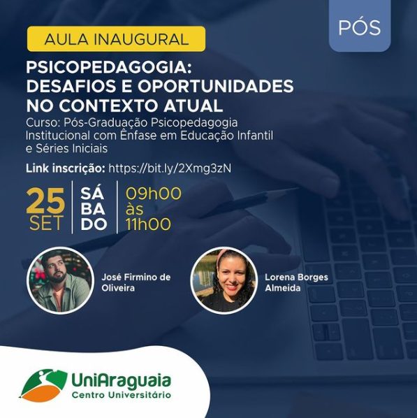 UniAraguaia realizará aula gratuita da pós-graduação de Psicopedagogia