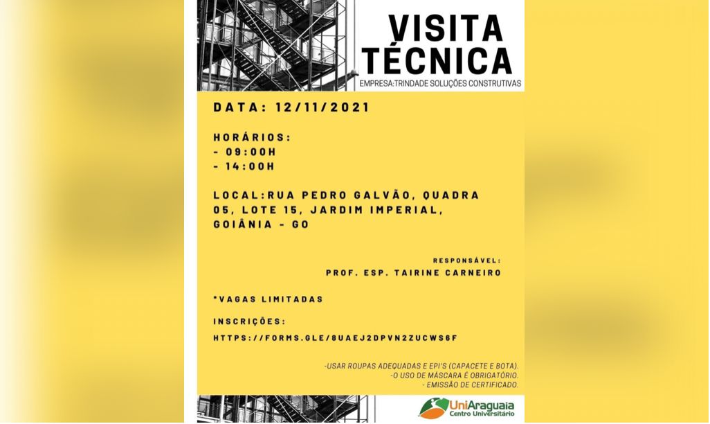 Alunos de Engenharia Civil farão visita técnica em empresa especializada em construção rápida de paredes