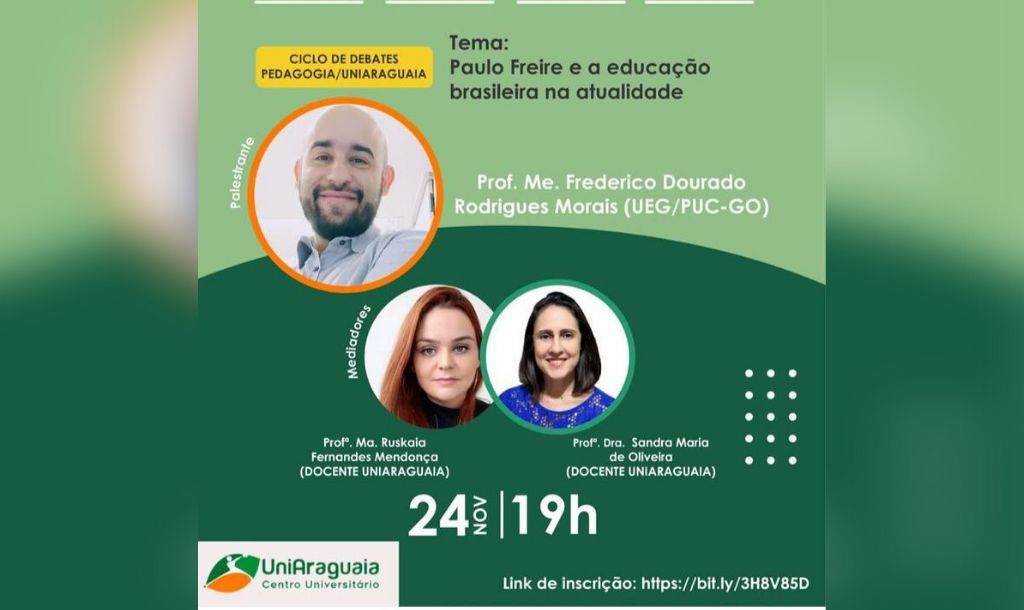 Curso de Pedagogia continua a comemoração ao centenário de Paulo Freire com novo ciclo de debates