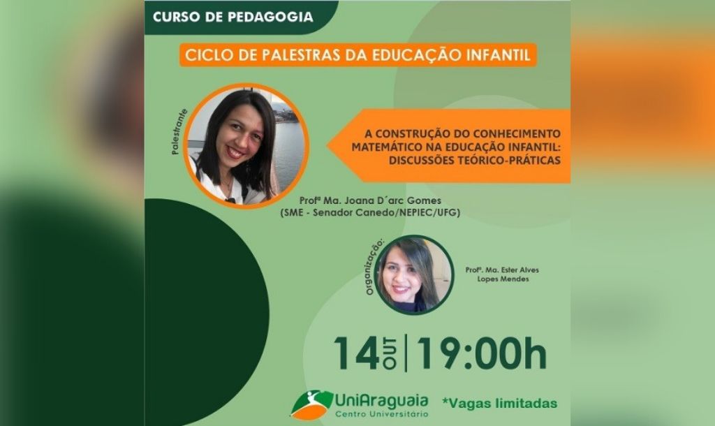 Curso de Pedagogia realizou um ciclo de palestras sobre a educação infantil com pesquisadores da região Centro-Oeste