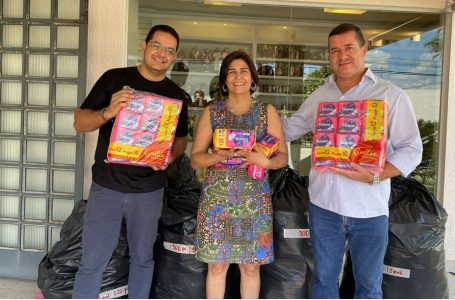 UniAraguaia faz campanha contra a pobreza menstrual e entrega as doações para a Pastoral de Rua da Paróquia Santa Edwiges