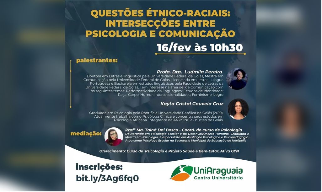 Curso de Psicologia realiza palestra sobre questões étnico-raciais