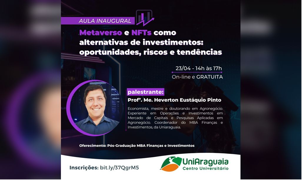 Criptoativos foi o tema da Aula Inaugural de pós-graduação em Finanças e Investimentos ￼