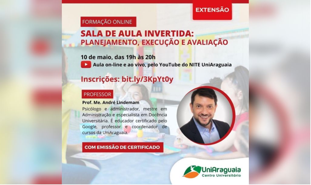 UniAraguaia promove palestras online para formação de professores